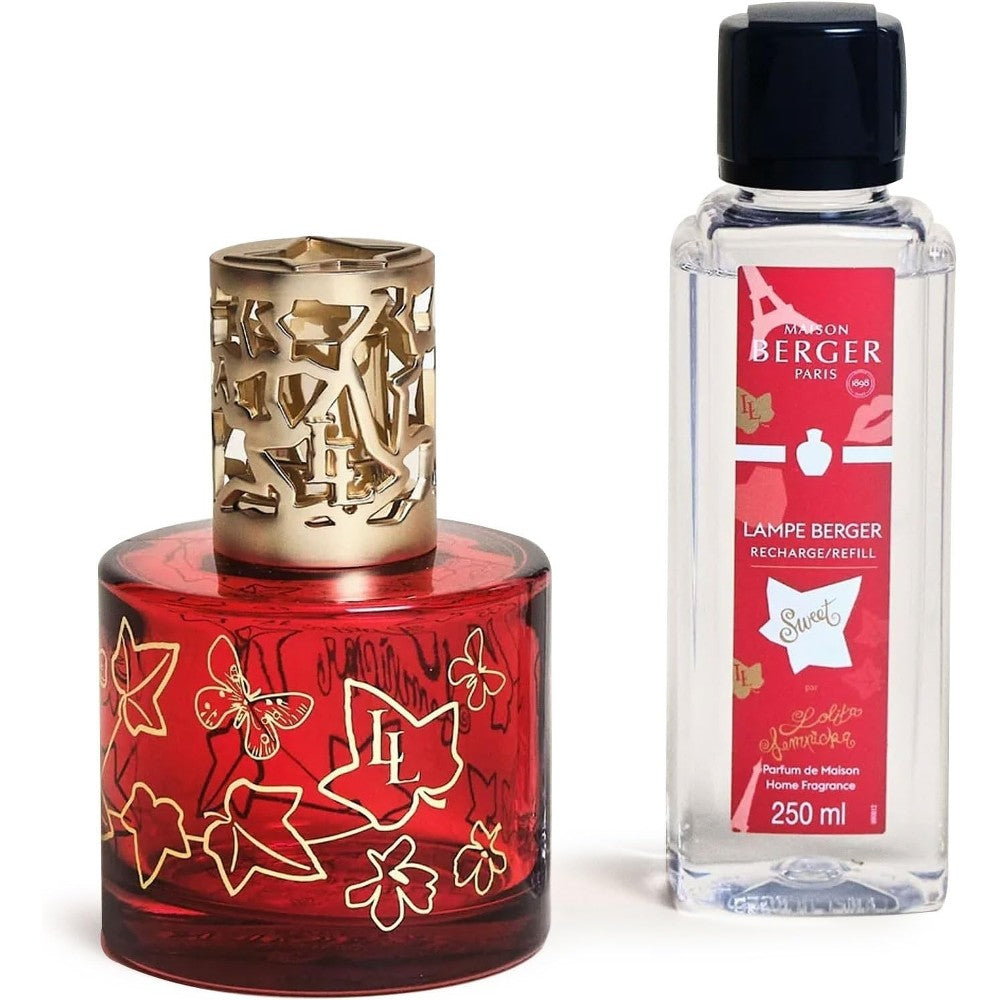 Maison berger paris Cadeauset katalytische lamp Pure red + navulling Sweet Lolita Lempicka 250 ml 