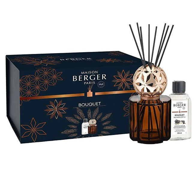 Maison berger paris Cadeauset aromadiffuser Pomelis bruin + navulling Magnificent Vanilla 200 ml 