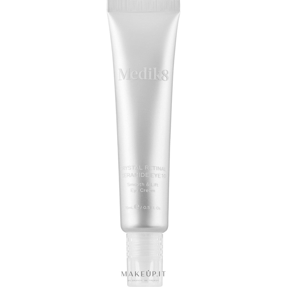 Medik8 Creme de contorno de olhos de noite antirrugas Crystal Retinal Ceramide Eye 10 (Smooth &amp; Lift Eye Cream) 15 ml 