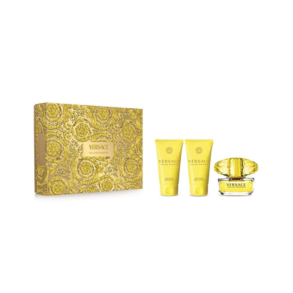 Versace Yellow Diamond - EDT 50 ml + balsam do ciała 50 ml + żel pod prysznic 50 ml 