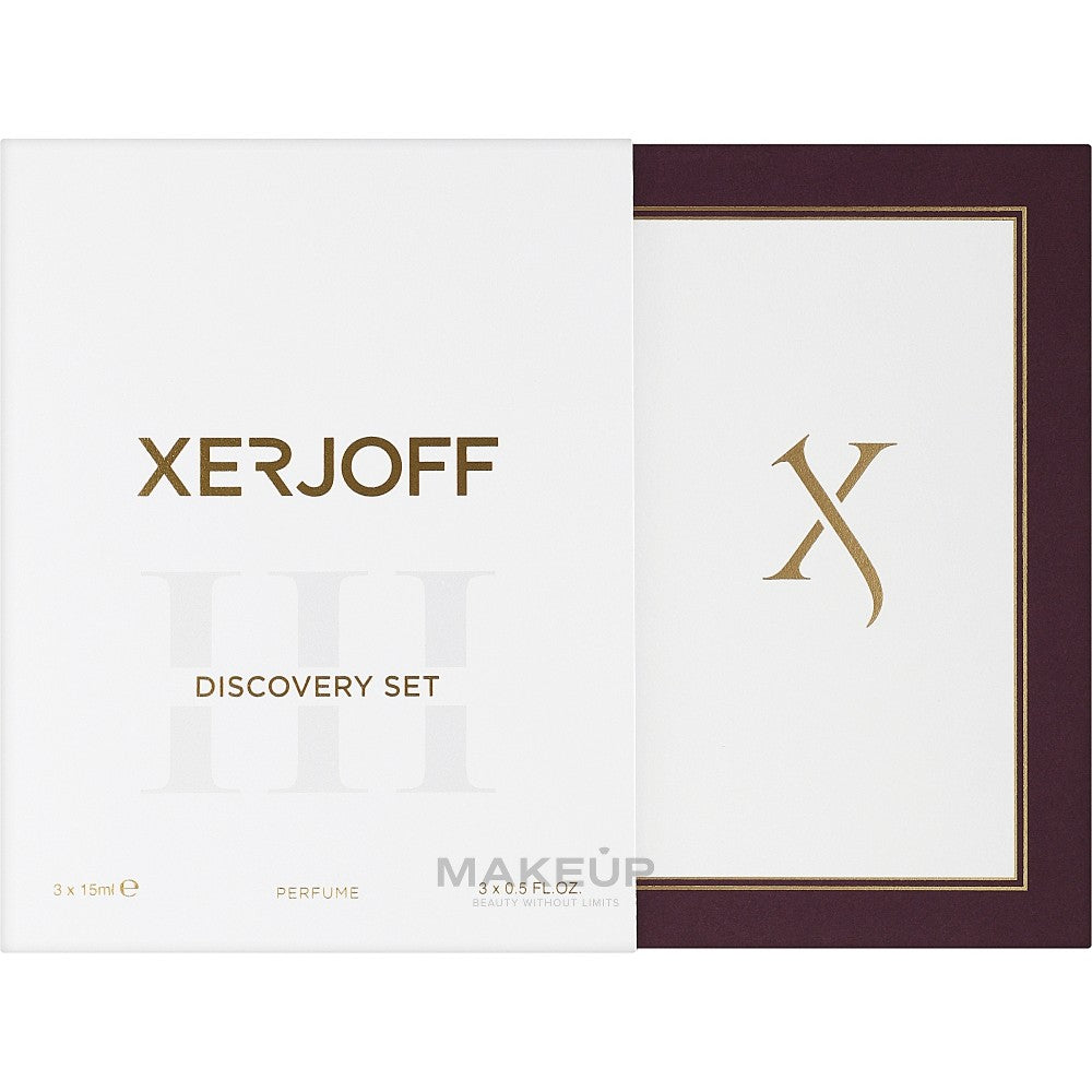 Zestaw miniaturowy XerJoff - Naxos + Alexandria II + Golden Dallah 3 x 15 ml 
