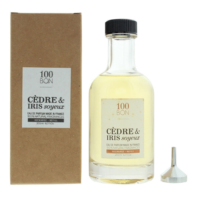 100 bon Cedar & Silky Iris Eau de Parfum יוניסקס מילוי מחדש 200 ml 