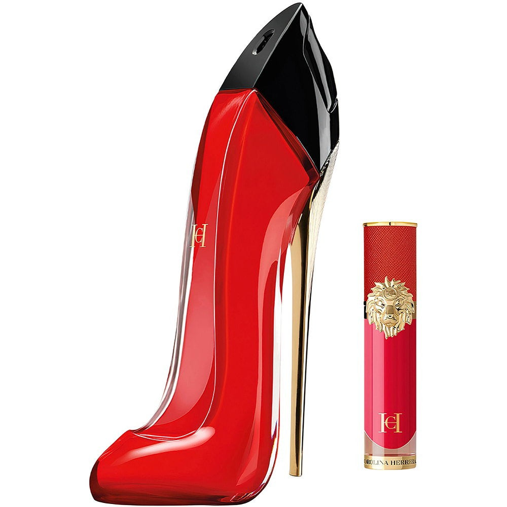 Carolina herrera Sett Carolina Herrera: Very Good Girl Eau De Parfum for dame 80 ml + The Lip Liquid Liquid leppestift 210 5 ml 