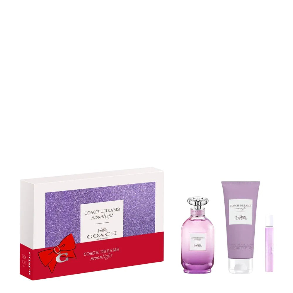 Coach Sett Coach: Dreams Moonlight Eau De Parfum for kvinner 90 ml + Dreams Moonlight Eau De Toilette for kvinner 15 ml + Dreams Moonlight bodylotion 100 ml 