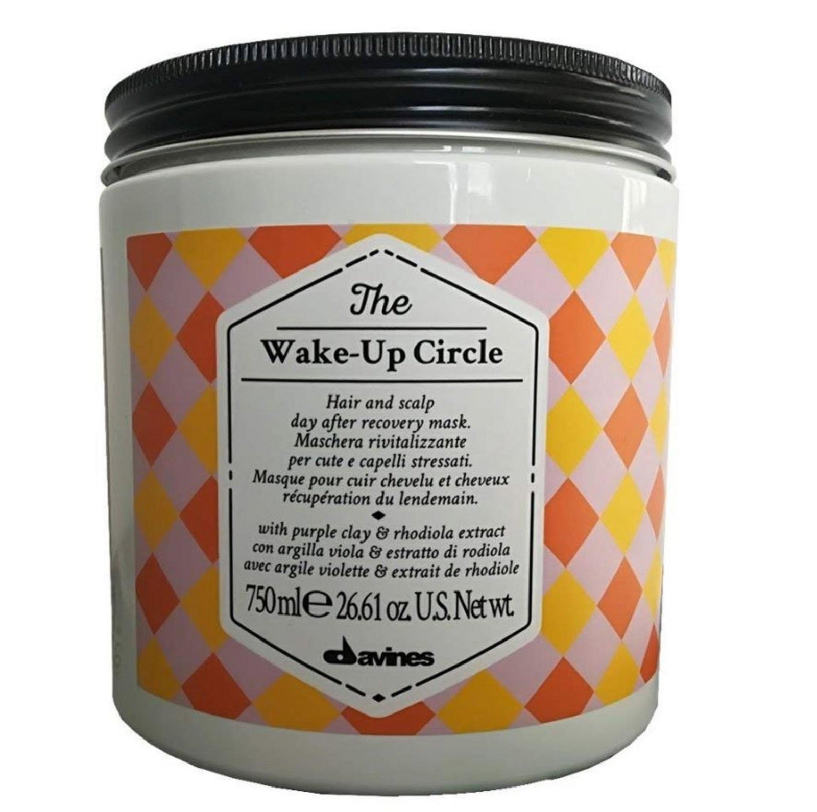 Davines Maschera lerbehandling til hår The Wake-Up Circle Restoring 750 ml 