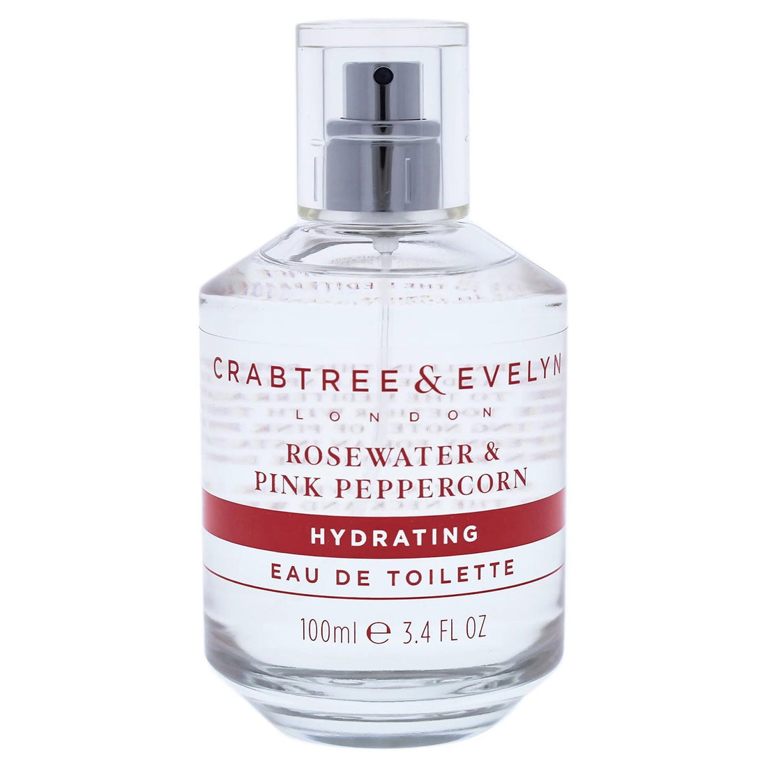 Crabtree &amp; evelyn Eau de toilette pour femme à l’eau de rose et au poivre rose 100 ml 