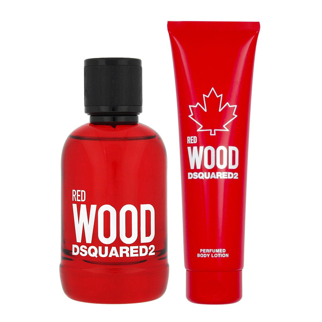 Set Dsquared 2: Red Wood Eau De Toilette voor dames 100 ml + Red Wood bodylotion 150 ml 