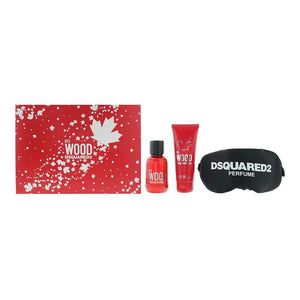 Набор Dsquared 2: женский Red Wood Eau De Toilette 50 ml + Red Wood Gel & Shampoo 2 in 1 50 ml + Dsquared Black Universal на ночь maschera 