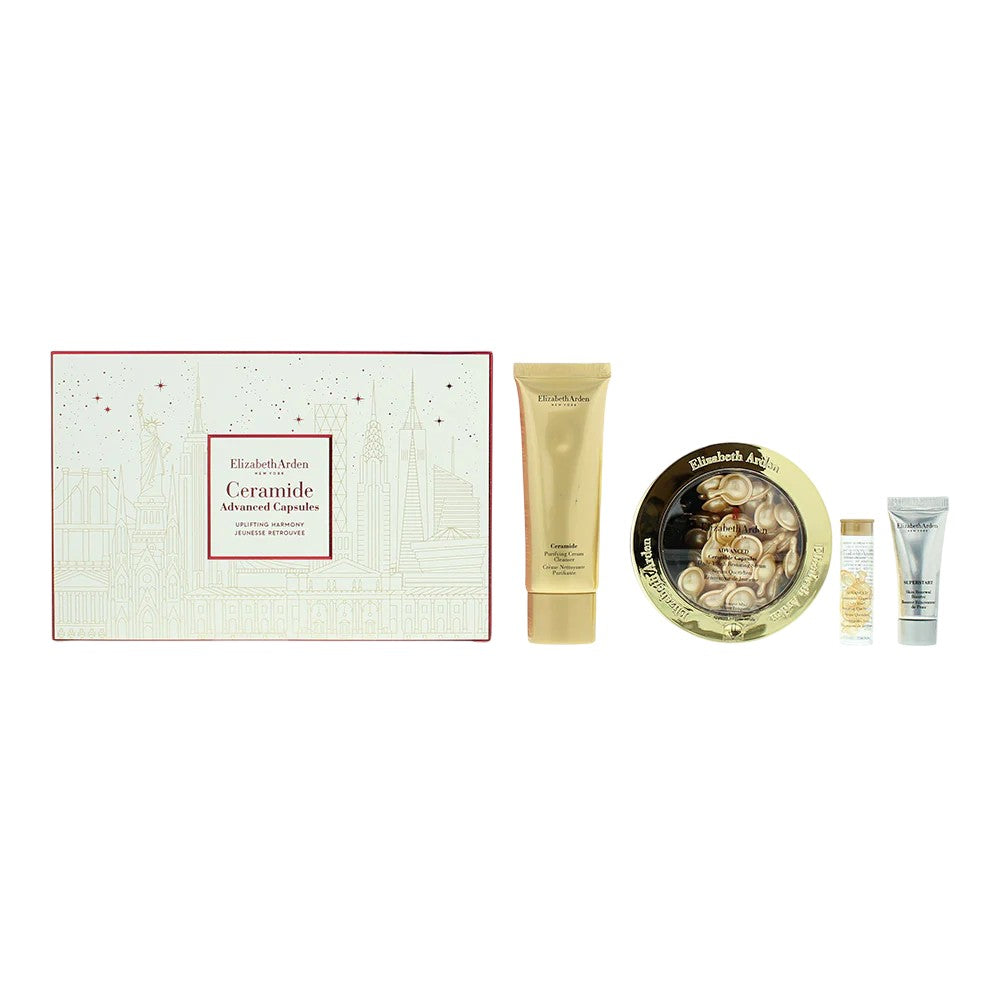Zestaw Elizabeth Arden: Advanced Ceramide Restoring &amp; Refreshing Capsule do twarzy + Advanced Ceramide Restorative serum pod oczy 7 szt. + Ceramide krem oczyszczający 50 ml + Superstart Restorative serum 5 ml 