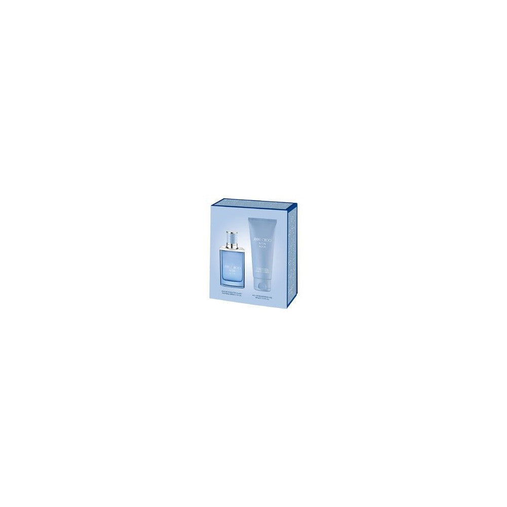 Jimmy choo مجموعة Jimmy Choo: Aqua Eau De Toilette للرجال 50 مل + Aqua جل استحمام 100 مل 
