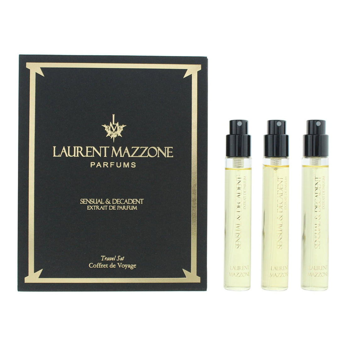 Laurent mazzone Set Trio Sensual &amp; Decadent Parfum Extrait Unisex 3 deler 15 ml 