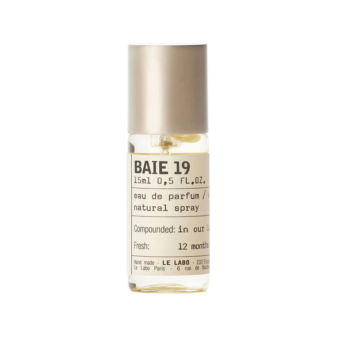 Le labo Baie 19 Eau De Parfum Unisex 15 ml 