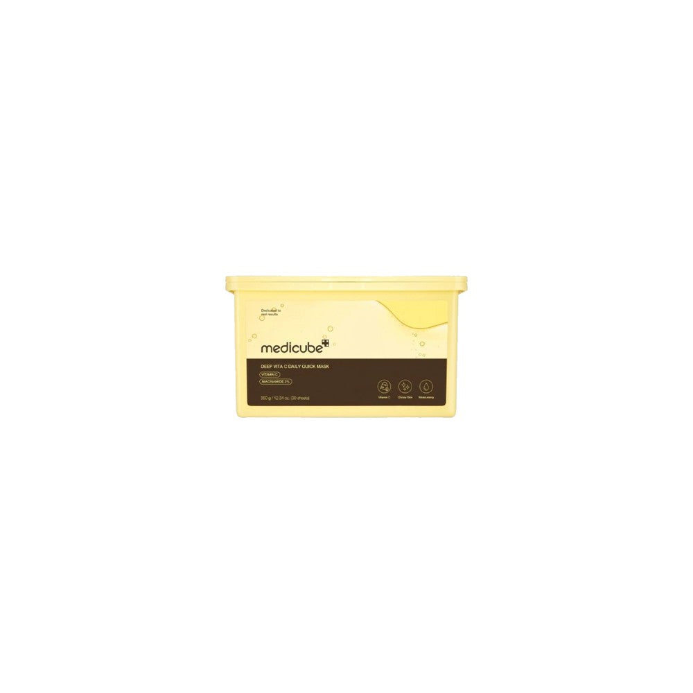 Medicube Set Deep Vita C Maschera Illuminante Tessuto Viso 350 g 30 pezzi