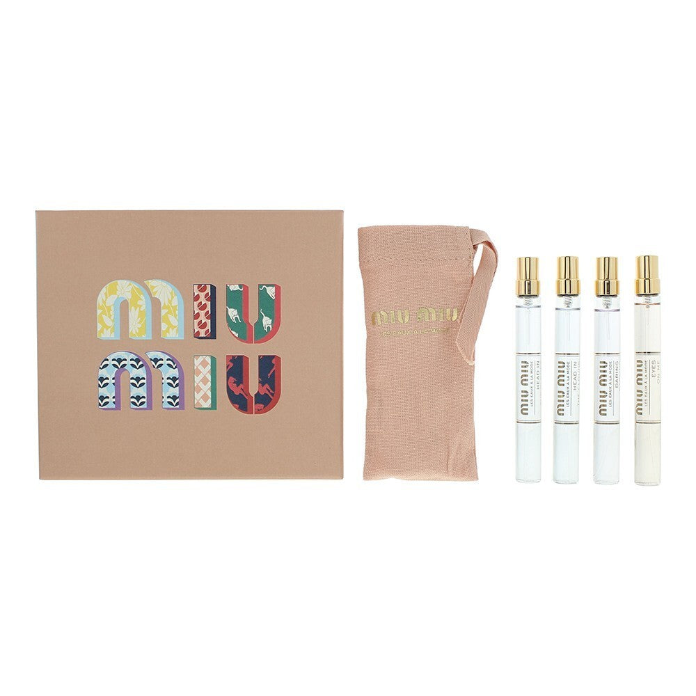 Miu miu Coffret Miu Miu : Eaux à la Mode - Eyes On Me eau de parfum pour femme 10 ml + Eaux à la Mode - Daring Darling eau de parfum pour femme 10 ml + Eaux à la Mode - Head in the Clouds eau de parfum pour femme 2 x 10 ml 
