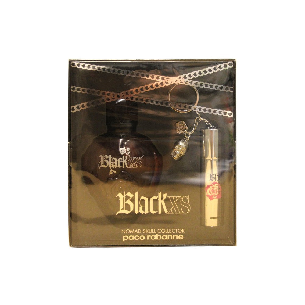 Paco rabanne مجموعة Paco Rabanne: ماء تواليت للرجال Black XS 100 مل + ماء تواليت للرجال Black XS 10 مل 