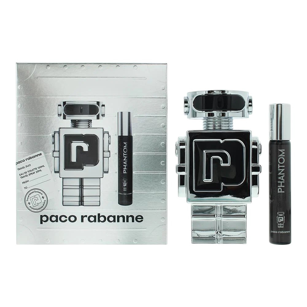 Paco rabanne Set Paco Rabanne: Phantom Eau de Toilette för män 100 ml + Phantom Eau de Toilette för män 10 ml 
