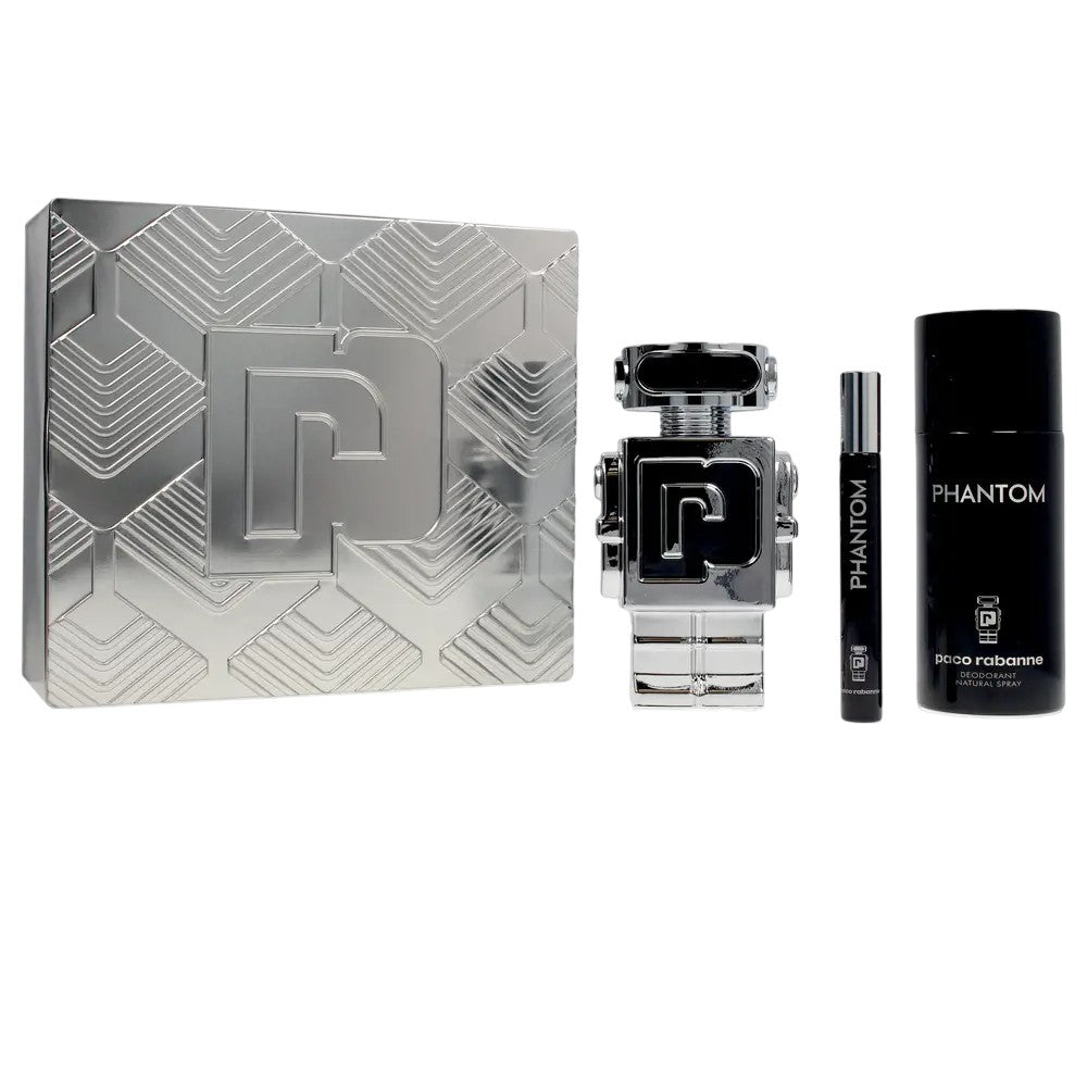 Paco rabanne Sæt Paco Rabanne: Phantom Eau De Toilette til mænd 100 ml + Phantom Eau De Toilette til mænd 10 ml + Phantom Deodorant Spray til kvinder 150 ml 