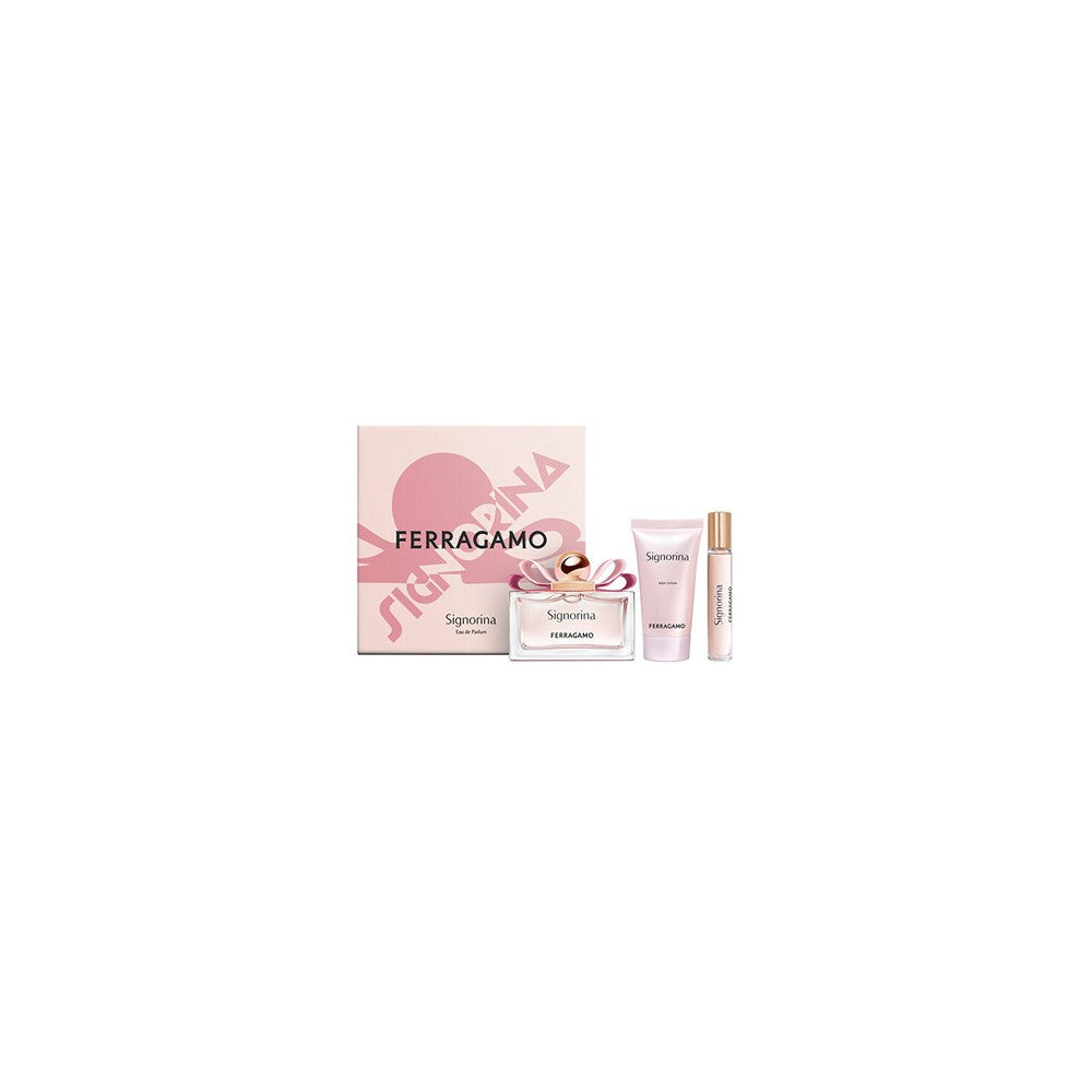 Salvatore ferragamo Sæt Salvatore Ferragamo : Signorina Eau De Parfum For Women 100 ml + Signorina Eau De Parfum For Women 10 ml + Signorina Moisturizing lozione corpo 50 ml 
