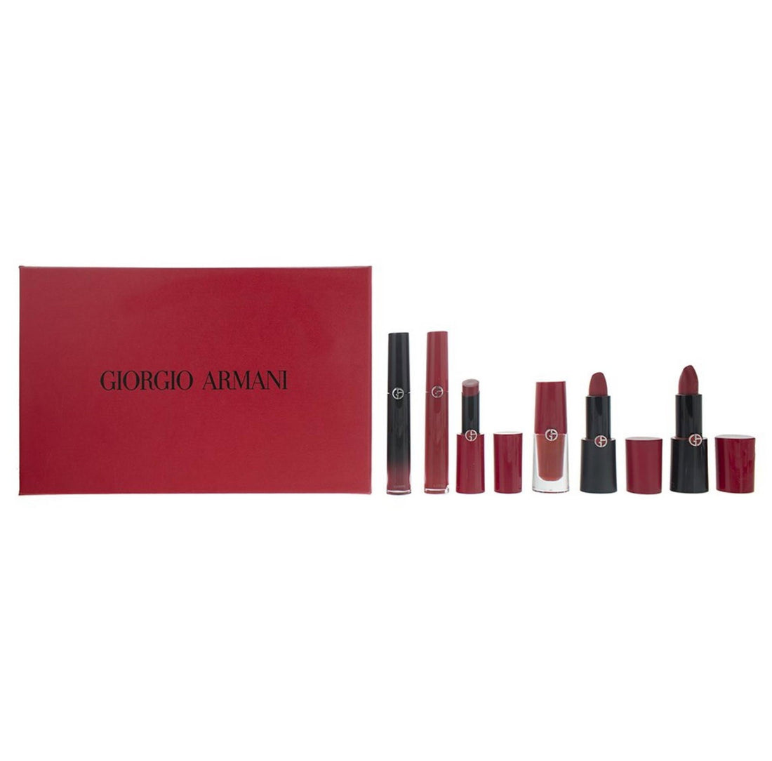 Σετ Giorgio Armani:400 Four Hundred 4 g + Lip Stain 400 6,5 ml + Lip Magnet 400 3,9 ml + Ecstasy Lacquer Shining 400 3 ml + Rouge d&