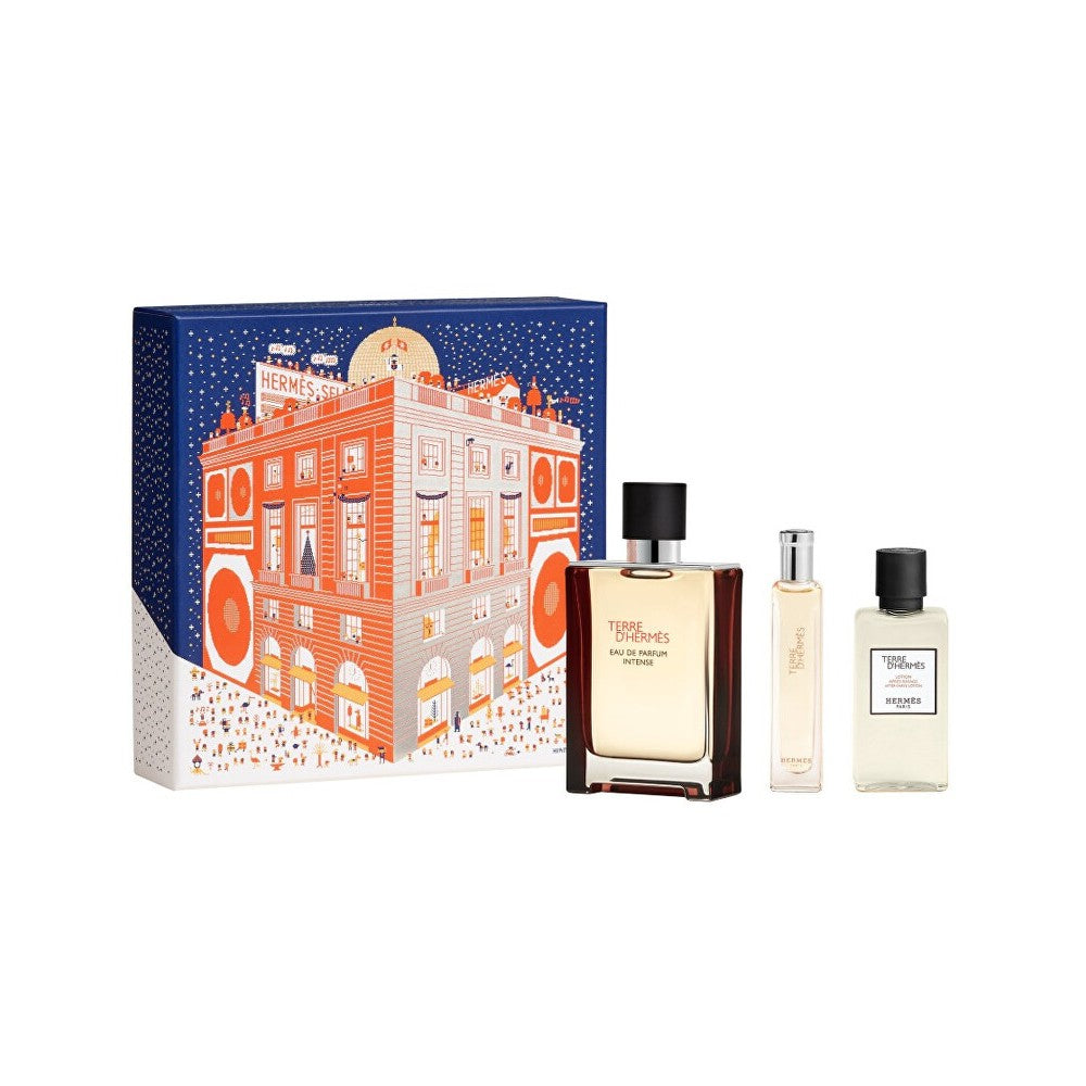 Dárková sada Hermes Terre D´Hermes Intense Eau de Parfum 100 ml, balzám po holení 40 ml a Eau de Parfum 15 ml 100ml 