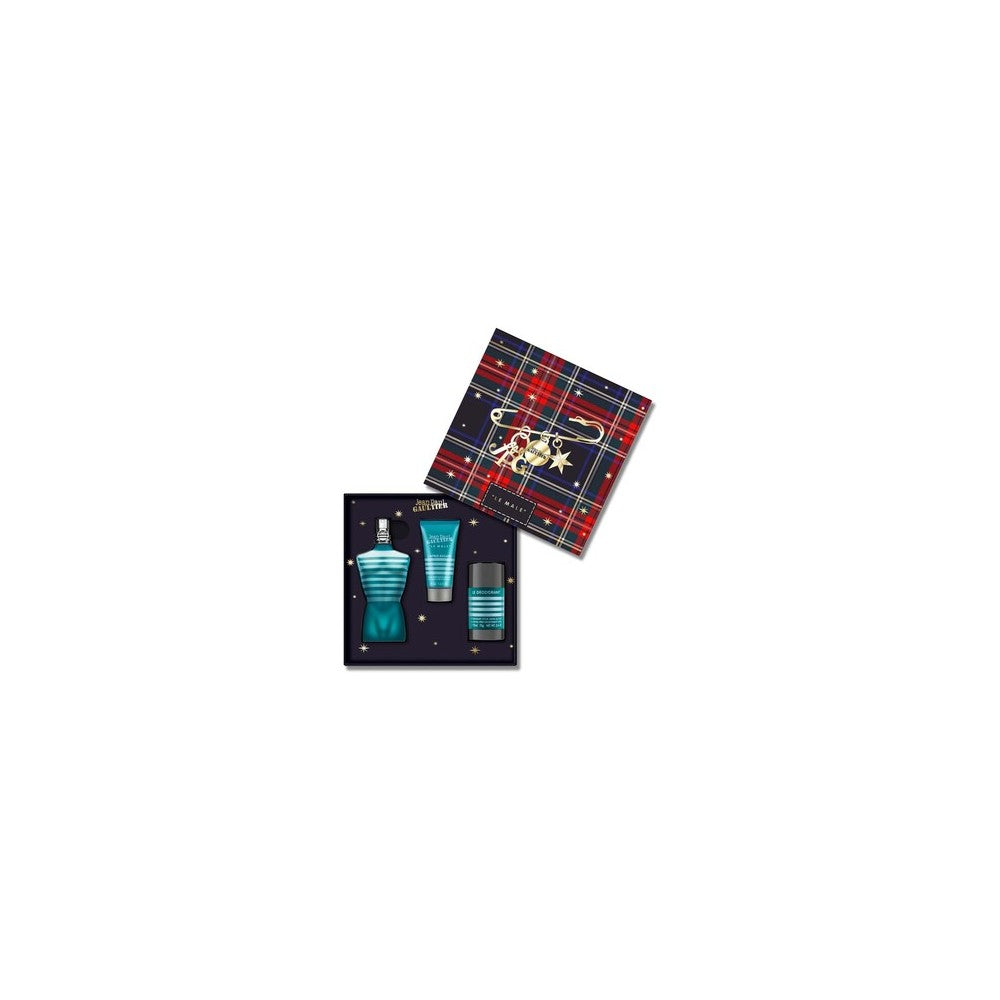 Jean Paul Gaultier Le Male SET EDT 125 ml + بلسم بعد الحلاقة 50 ml + مزيل عرق ستيك 