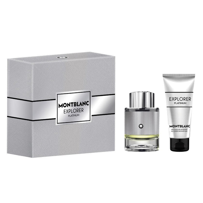 Dárková sada Montblanc Explorer Platinum Eau de Parfum 60 ml a sprchový gel 100 ml 60 ml 