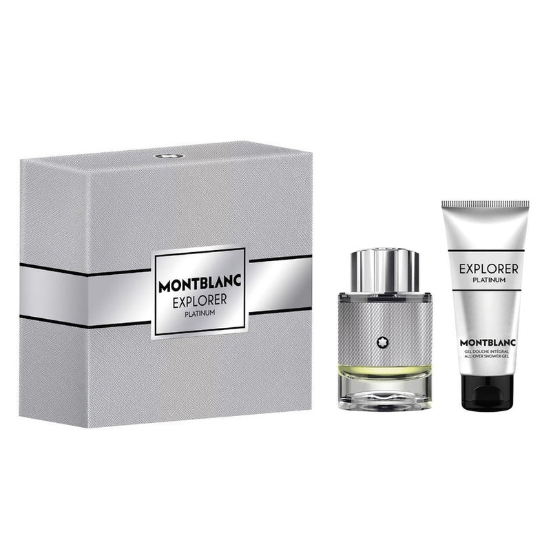 Dárková sada Montblanc Explorer Platinum Eau de Parfum 60 ml a sprchový gel 100 ml 60 ml 