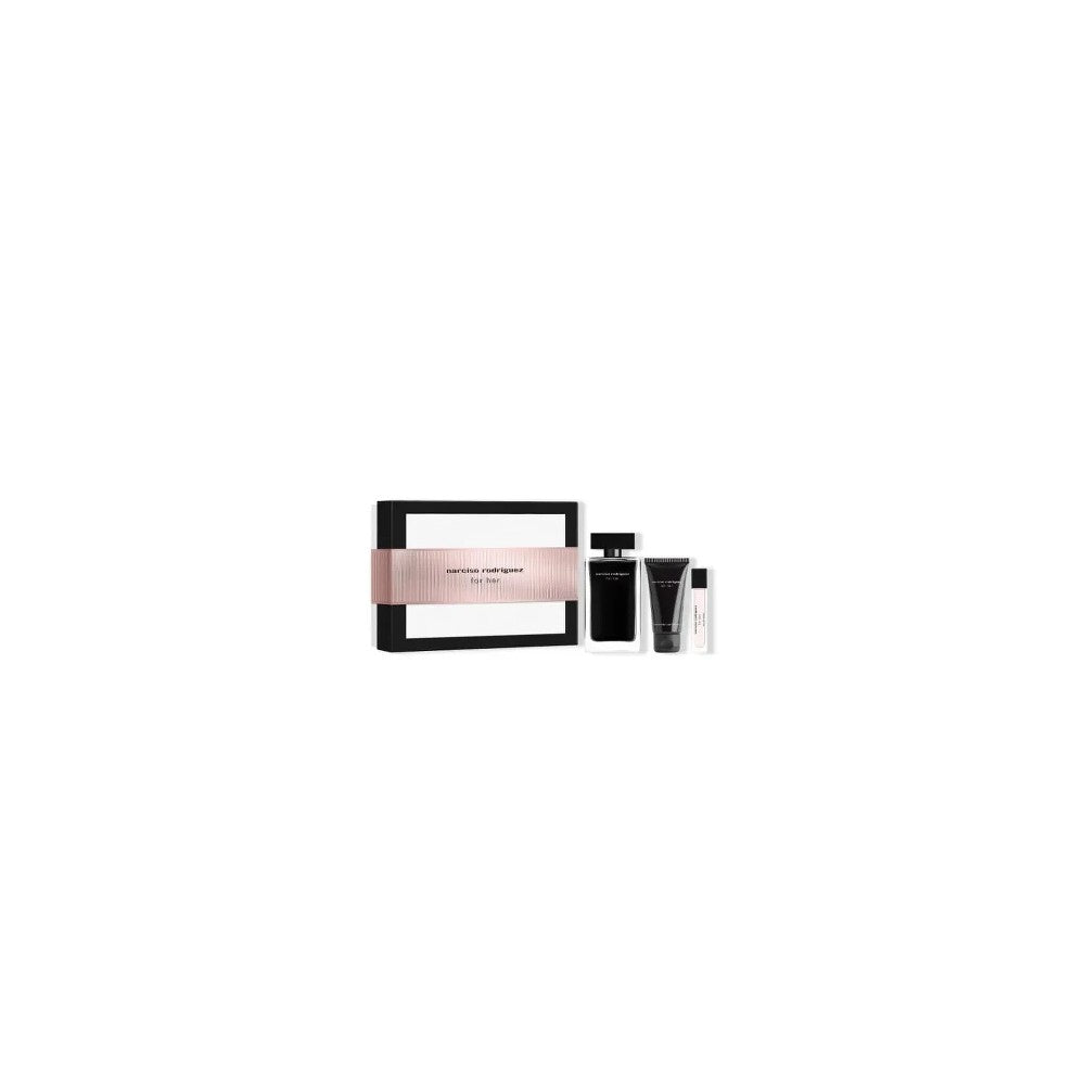 Narciso Rodriguez Narciso Rodriguez for Her EDT geschenkset 100 ml, bodylotion 50 ml en EDT-miniatuur 10 ml 100ml 