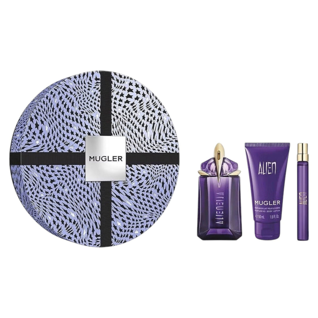 Thierry Mugler Alien EDP 60 ml, mini frasco EDP 10 ml + leite de duche 50 ml 60 ml 