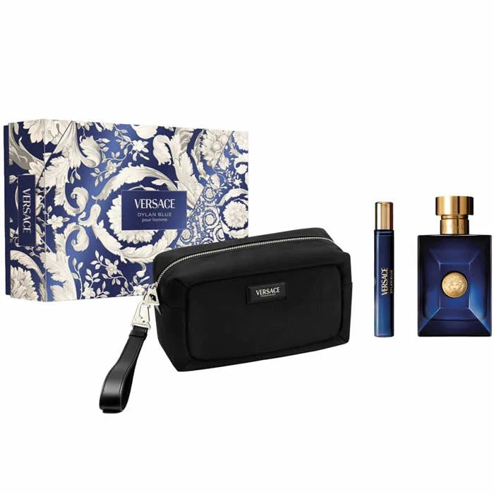 Sett Versace Dylan Blue EDT 100 ml + EDT 10 ml + kosmetikkpung 100 ml 