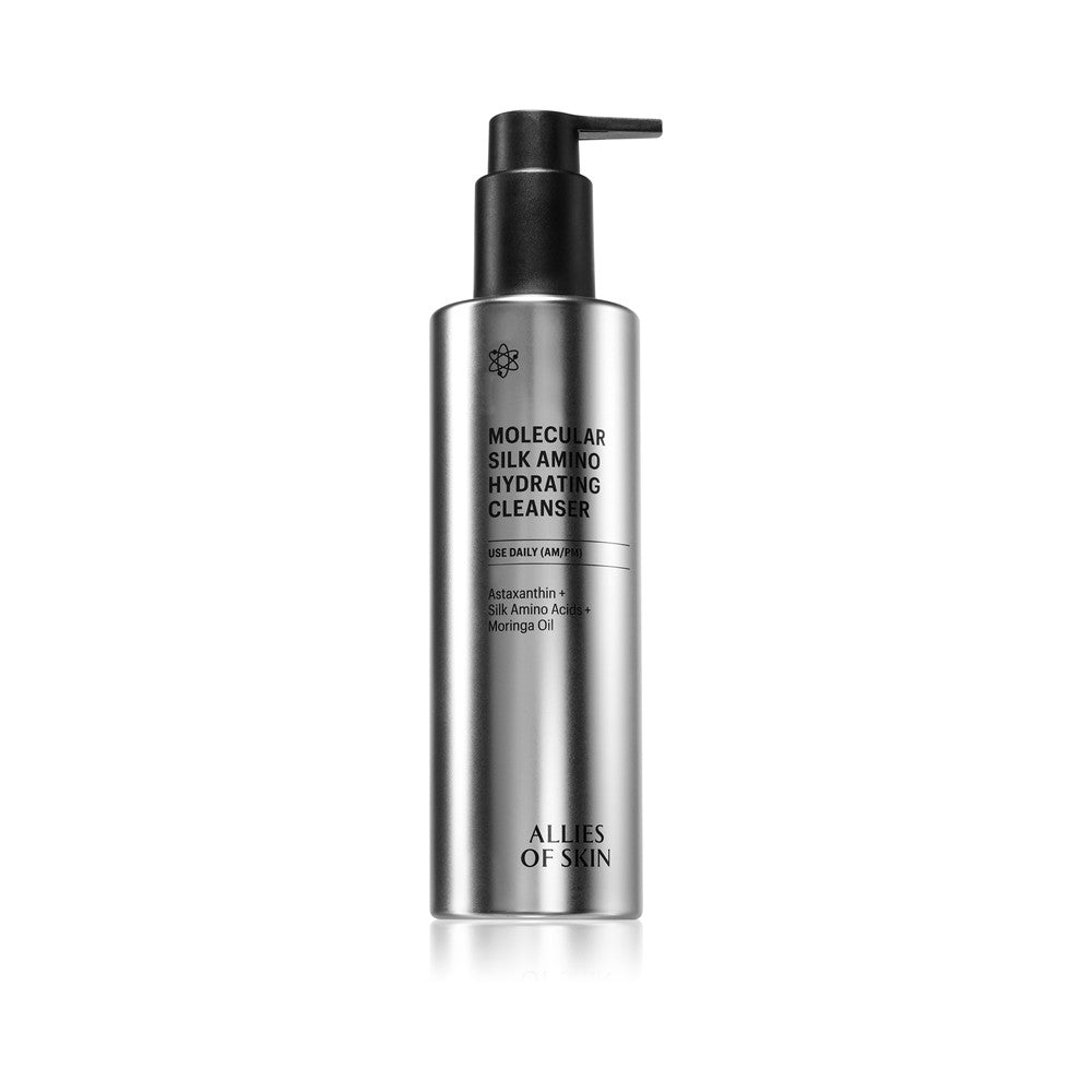Allies of Skin Molecular Silk Amino ג׳ל ניקוי לחותי עם חומצות אמינו 250 ml 