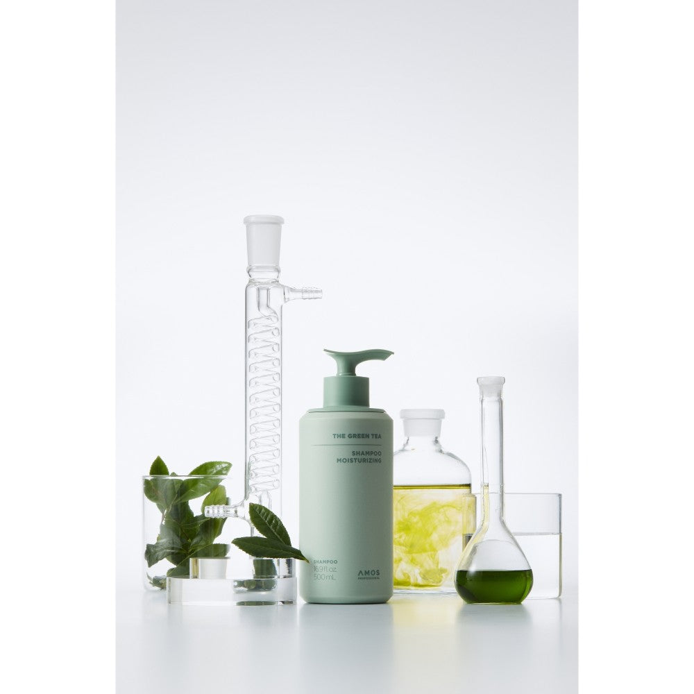 AMOS PROFESSIONAL The Green Tea nærende intens sjampo anti-hårtap 500 g 