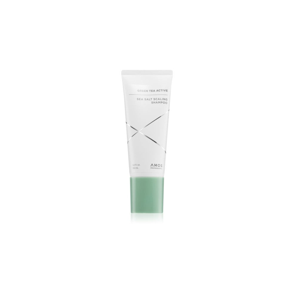 AMOS PROFESSIONAL Green Tea Active Sea Salt Scaling שמפו נגד נשירה עם מלח ים 150 ml 