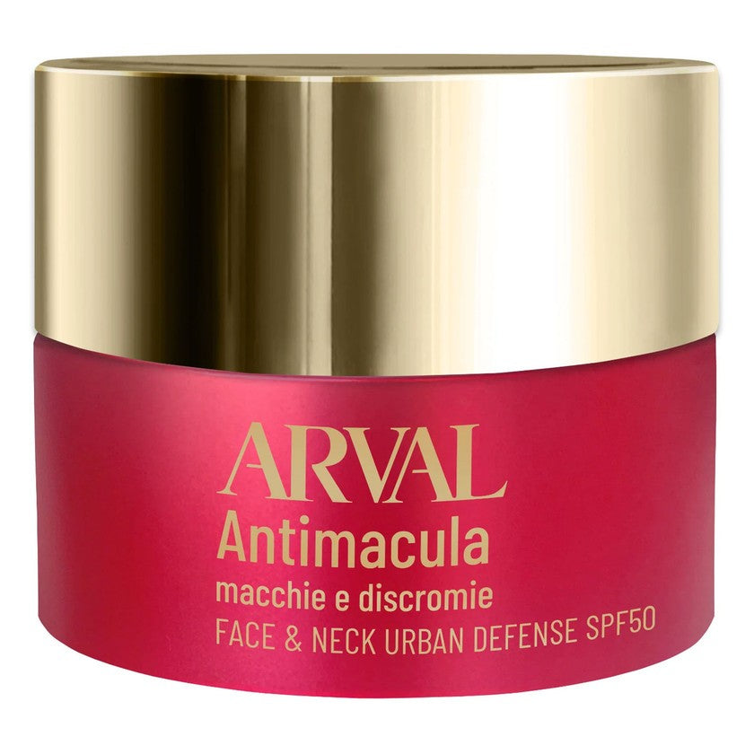 Arval Antimacula Face &amp; Neck Urban Defense SPF50 beskyttende creme mod mørke pletter 50 ml 