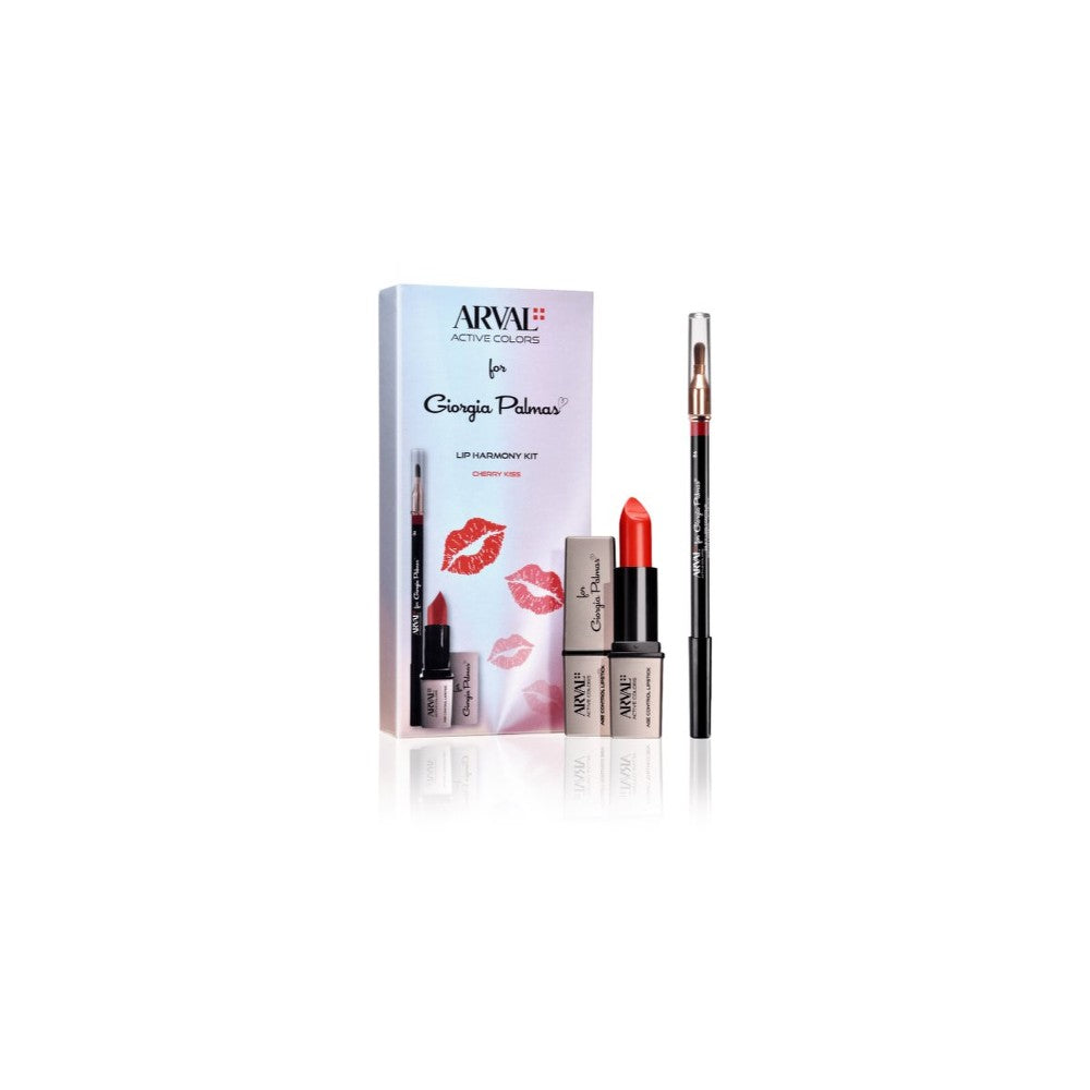 Arval THE LIP HARMONY KIT Cherry Kiss set pentru machiaj pentru femei 2 piese 