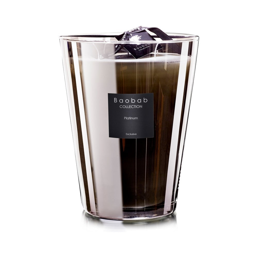 Baobab Collection Les Exclusives Platinum duftlys 24 cm 