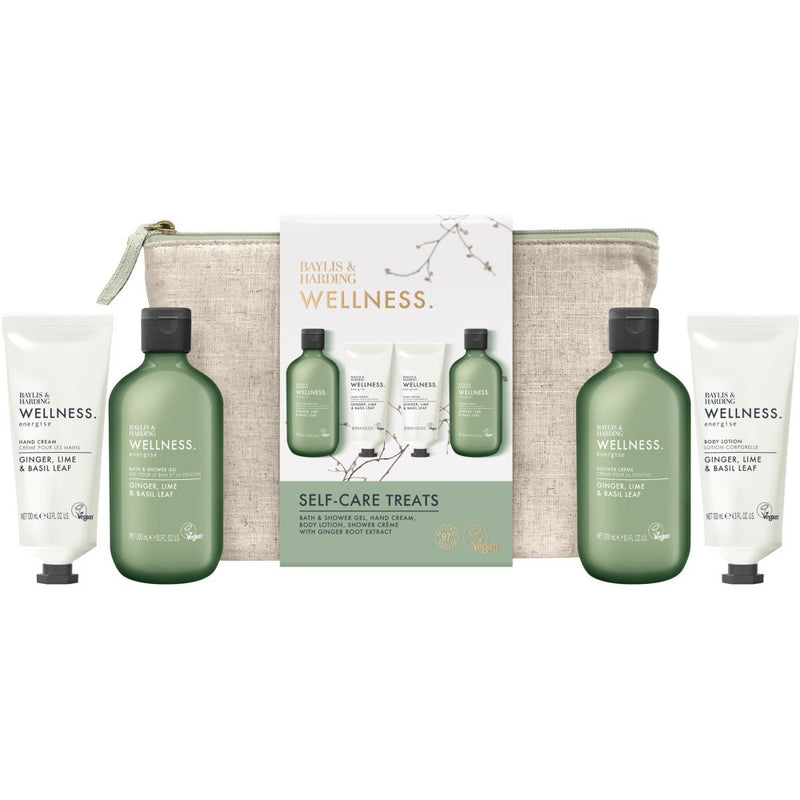 Baylis & Harding Wellness. Energise geschenkverpakking voor het lichaam Ginger, Lime & Basil Leaf 