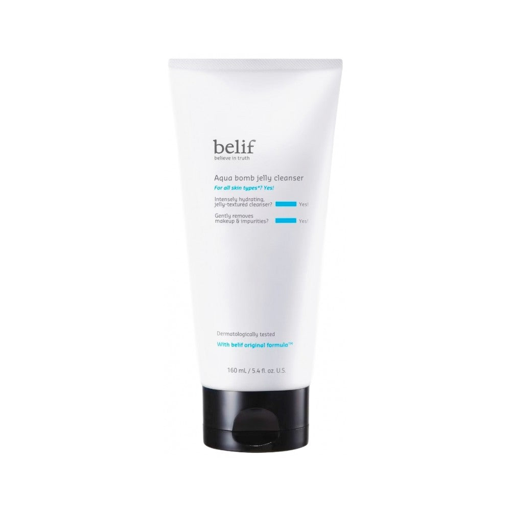 belif Aqua Bomb Jelly Cleanser kosteuttava puhdistusgeeli rauhoittavalla vaikutuksella 160 ml 