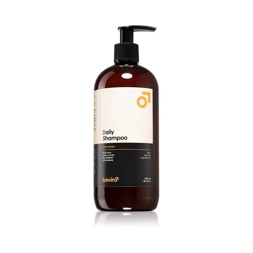 Beviro Daily Shampoo Ultra Gentle ultramilt schampo för män med aloe vera Ultra Gentle 500 ml 