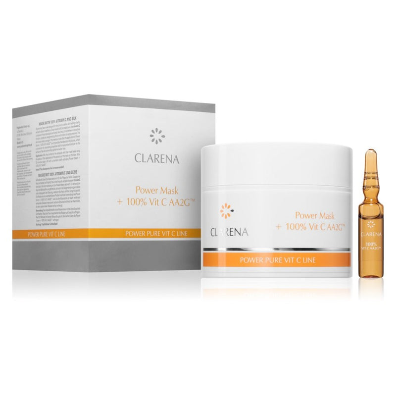Clarena POwer Pure Vit. C Line maschera nærende med vitamin C 103 ml 