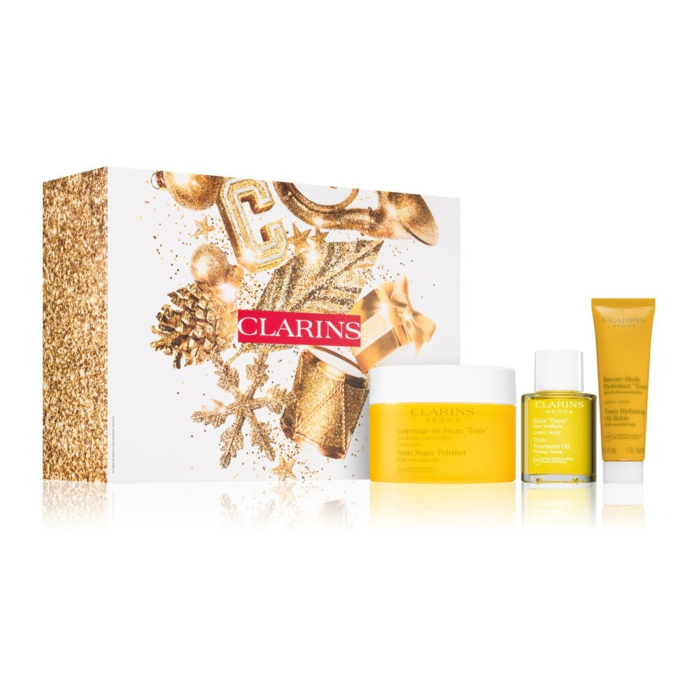 Clarins Tonic Collection gavesæt med nærende og fugtgivende pleje 