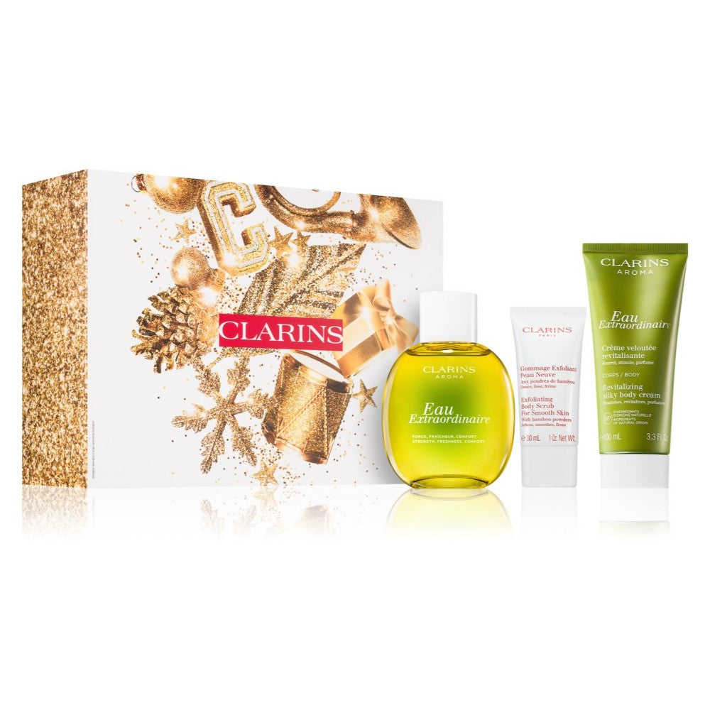 Clarins Eau Extraordinaire Collection مجموعة هدايا للبشرة الرقيقة والملساء 