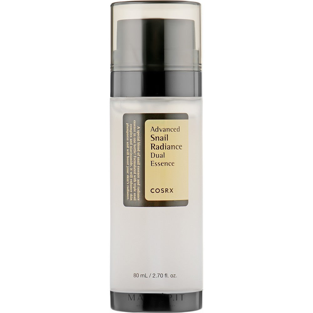 Cosrx Advanced Snail Radiance Dual Essence nawilżająco-rozświetlające serum z ekstraktem ze śluzu ślimaka 80 ml 