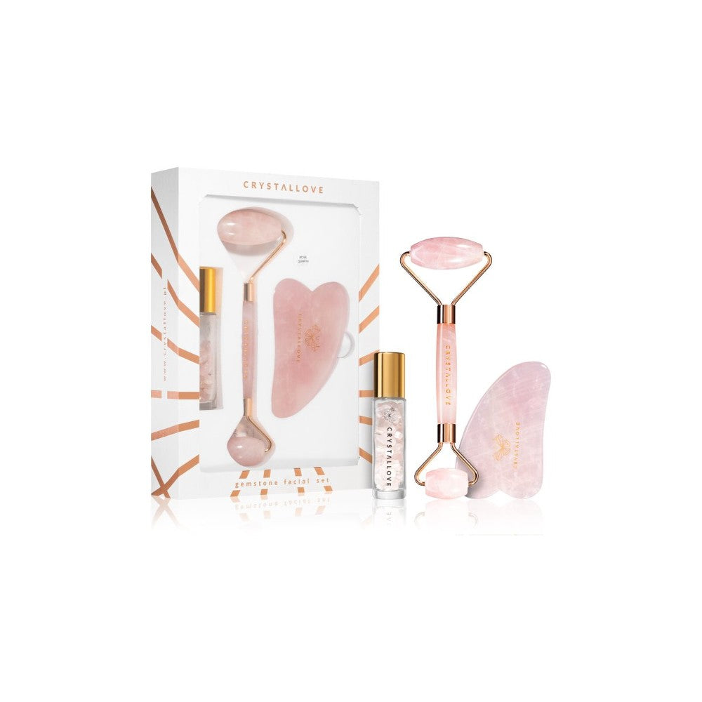 Crystallove Rose Quartz Beauty Set 페이셜 케어 키트 