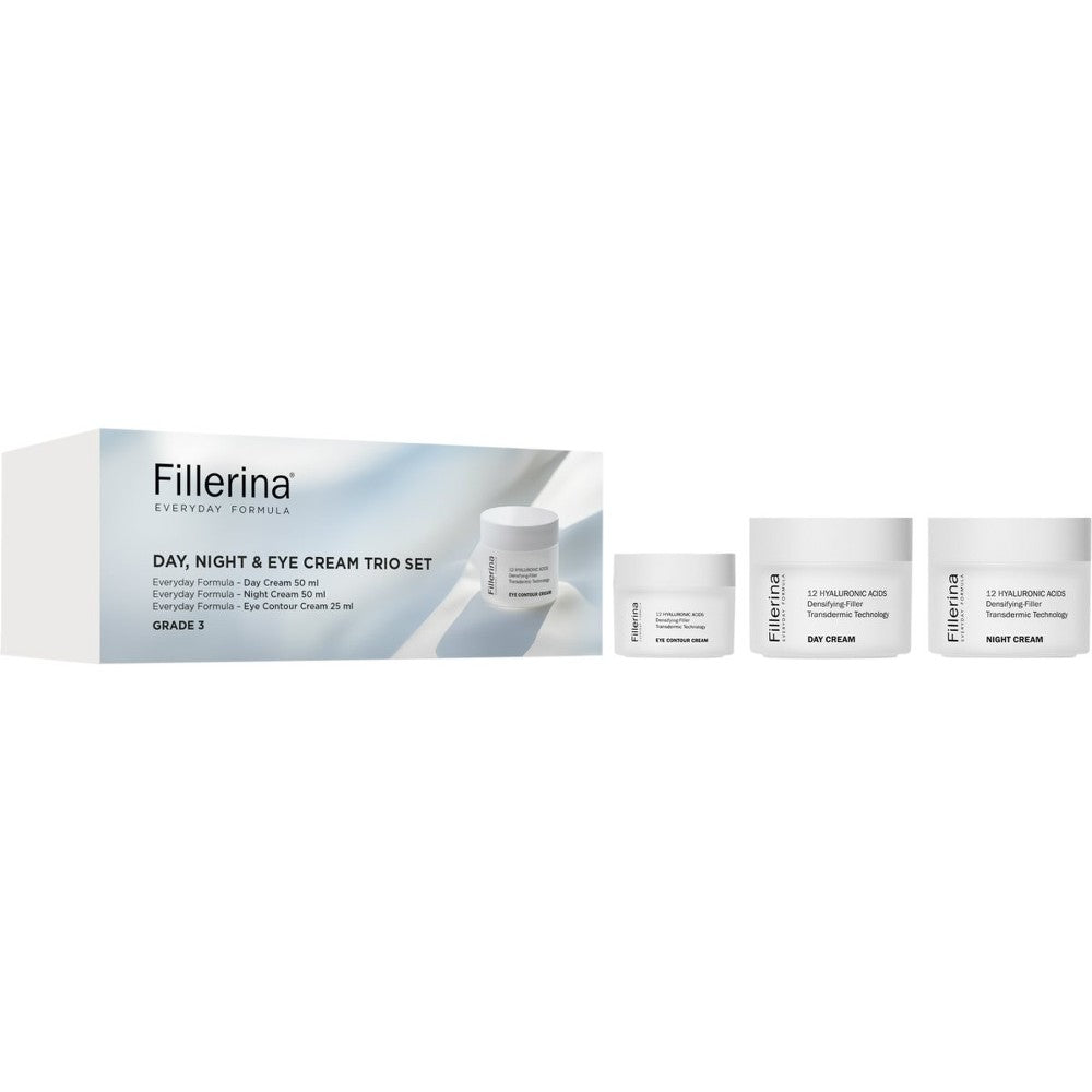 Fillerina Everyday Formula Day, Night &amp; Eye Cream Trio Set anti-rynke sæt til kvinder 
