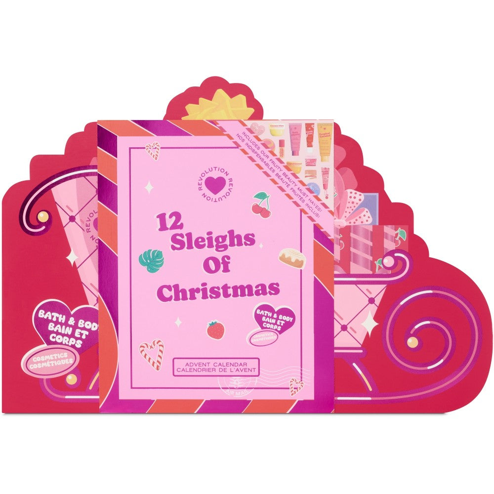 I Heart Revolution Advent Calendar 12 Sleighs of Christmas adventtikalenteri vartalolle ja kasvoille 