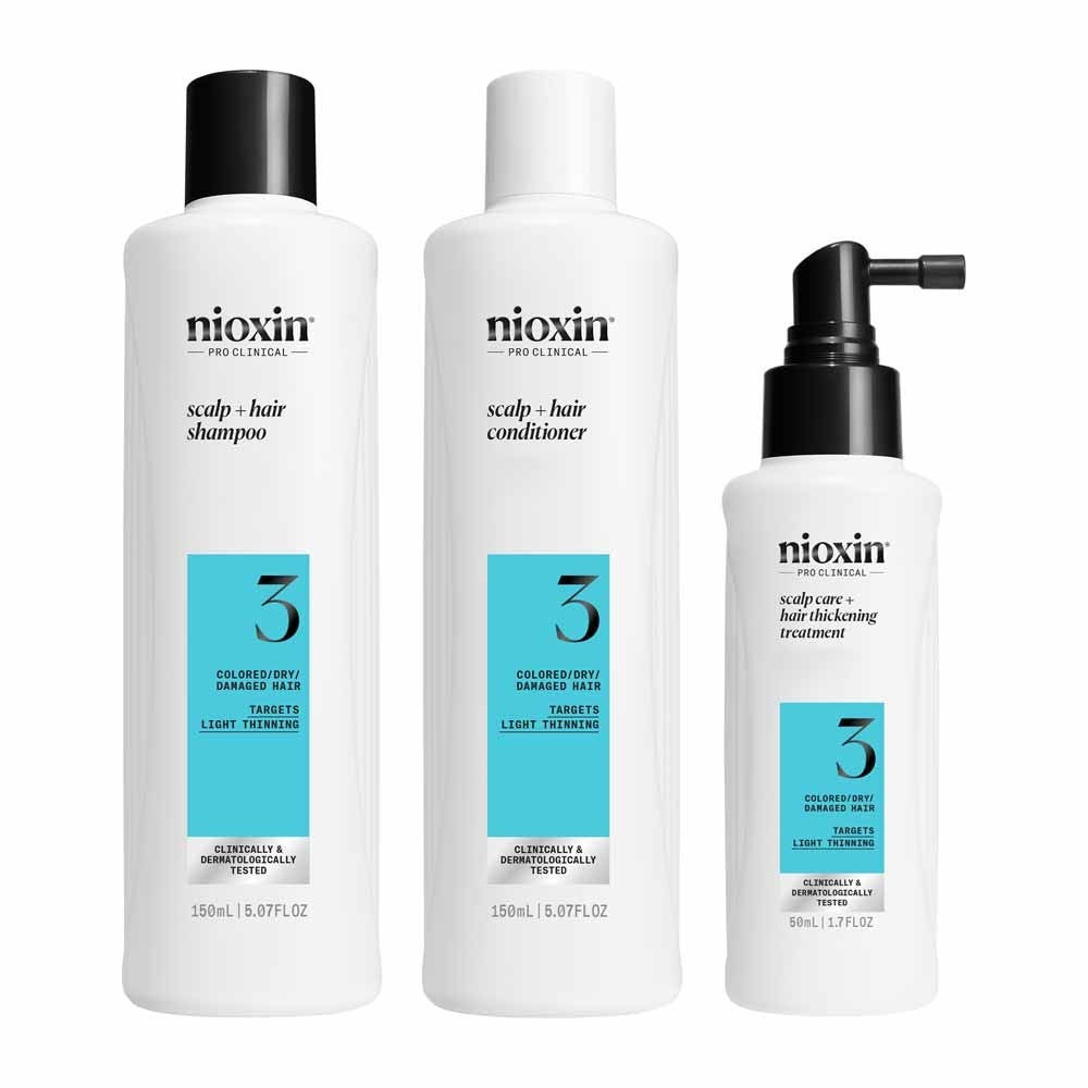 Nioxin Kit Sistema 3 Βαμμένα μαλλιά ελαφρώς αραιωμένα 350 ml — Σετ μαλλιών