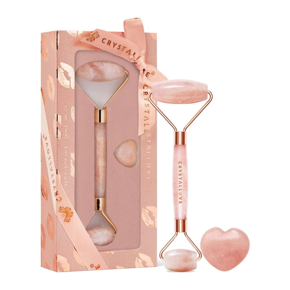 Crystallove Rose Quartz Selflove Set rullo massaggi viso 2 pz — 面部按摩套装