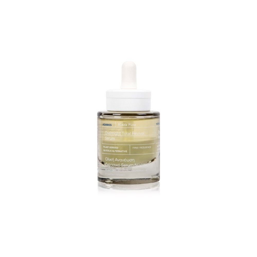 Korres Black Pine Overnight Total Revival 30 ml — Natserum til ansigtet