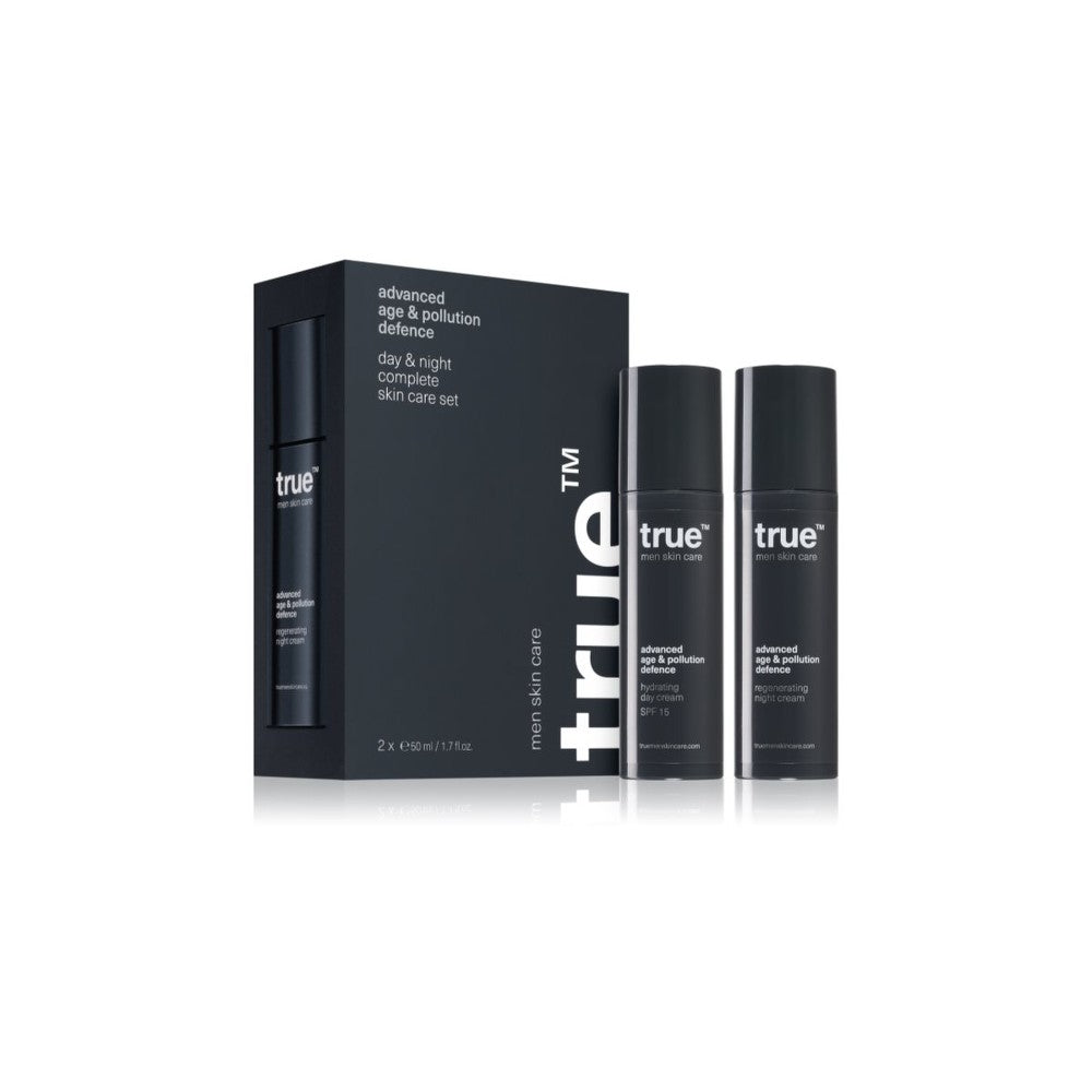 komplett sett for dag og natt hudpleie True Men Skin Care